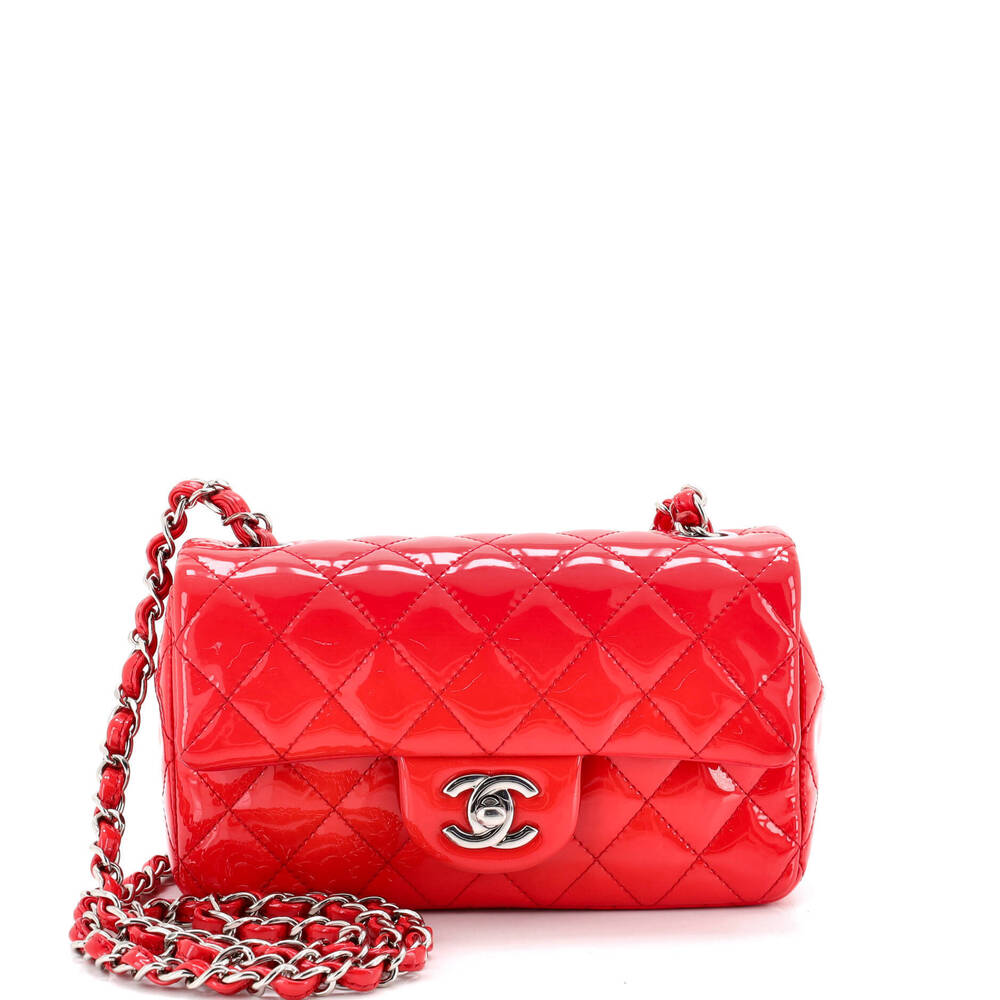 Chanel Mini Classic Single Flap Bag Quilted Patent